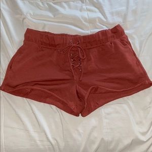 cross-tie, loose fitted shorts